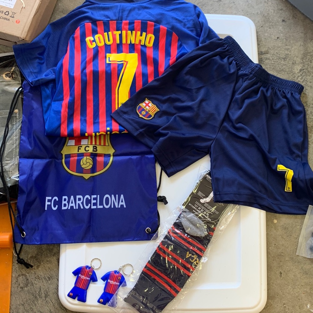 Kids soccer set with key chains